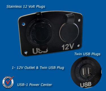 USB & 12 Volt Power 