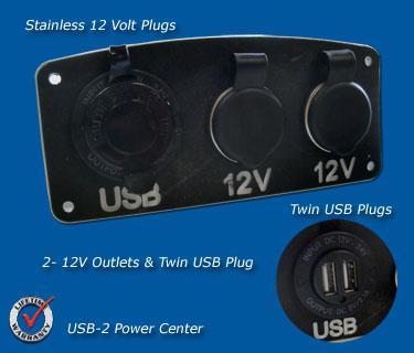 USB & 12 Volt Power 