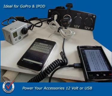 USB & 12 Volt Power