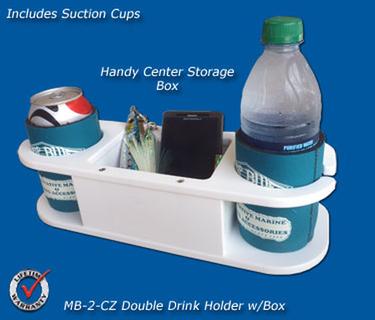 MB-2-CZ Double Drink Holder/Storage