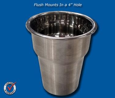 Stainless Flush Mount Cup Holder